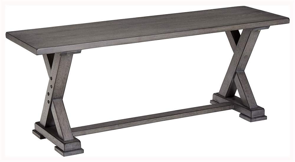 Progressive Furniture Fiji Dining Bench, 47" W X 14" D X 18" H, Gray